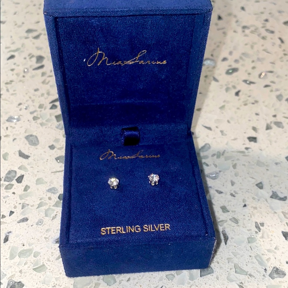 STERLING SILVER Stud Earrings